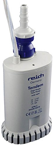 Reich Submersible Water Pump, White, Plastic, 19 l/min, 1.4 bar, MOV9971837