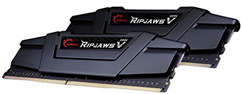 G.Skill Ripjaws V Series F4-3200C16D-16GVR 16 GB - Kit de memoria (8 GB x 2) DDR4 3200 mhz C16 1,35 V, negro clásico
