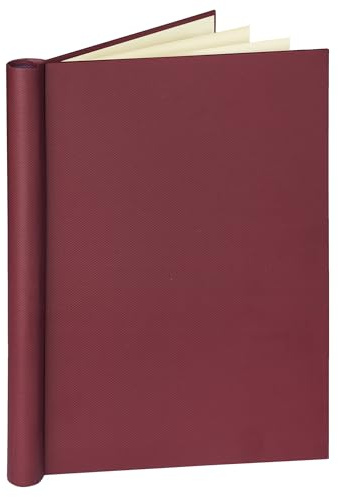 Veloflex 4944 220 - Raccoglitore con clip, formato A4, con rilegatura in tela, colore: Rosso vino