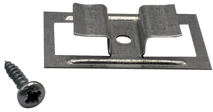 FRÜH Paneelklammer Nut-Nut 5 mm | Fugenabstand 10 mm | 100 Stück | Profilholzkralle, Paneele, Nut-Nut, Fugenabstand 10 mm, Schrauben inklusive, 100 Stück
