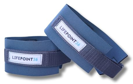 Lifepoint36 - Bandas de acupresión para piernas - Bandas de acupresión para apoyo digestivo y comodidad estomacal - Apoyo de bienestar sin medicamentos para el sistema nervioso - Fabricado con amor en
