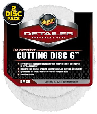 Meguiar's DMC6 DA Microfiber Cutting Disc 6 159mm Mikrofaseraufsatz (2er Pack)
