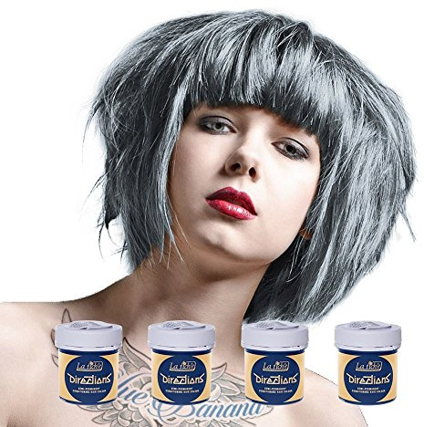 La Riche Directions semipermanente Haarfarbe Tönung 4er-Packung - Silber - für gebleichtes Haar