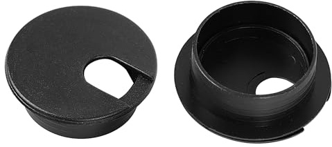 sourcingmap 4 Pieces Plastic 35mm Desk Table Cable Grommet, Computer Desk Cable Hole Cover, PC Desk Cable Tidy Grommet Organizers