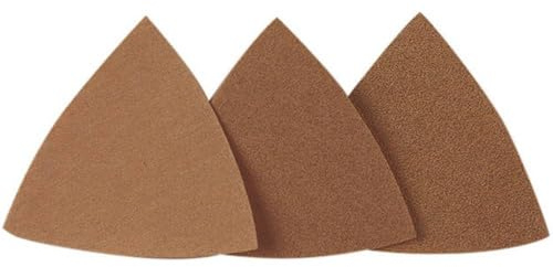 PROXXON 25ER DREIECK-SCHEIFPAPIER 65X65X65 K80, Marrone