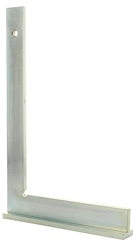 Hedue® équerre de mécanicien avec butée - équerre de mécanicien grande en acier galvanisé, angle droit de 90 degrés outil 700 x 350 mm