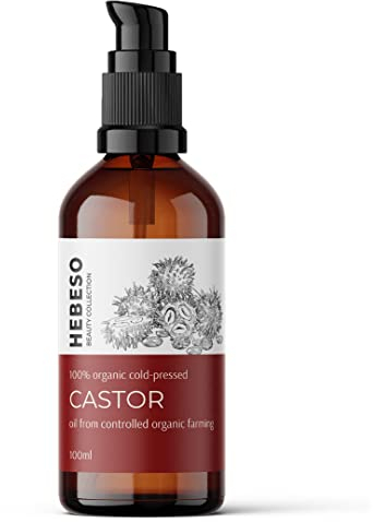 Rizinusöl 100% Rein & Natürlich Kaltgepresst | 100ml Glasflasche | reduziert Juckreiz und Hautschwellungen | Bewirkt Wunder beim Haar und den Wimpern | wirkt gegen Hautkrankheiten und Infektionen