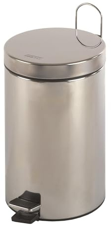 Mediclinics Poubelle à pédale Rond Inox 12L Sati (pp1312cs)