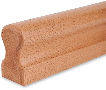 Handlauf Buche lackiert - 45x80mm - Omega (150 cm)