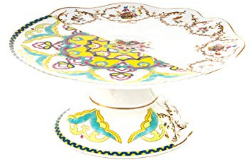 Seletti Alzata in Porcellana Ø Cm.20 H.8 Hybrid-Leandra | Alzata per Dolci in Porcellana Bone China Ø 20 cm – Collezione When East and West CombineL’alzata per dolci della collezione