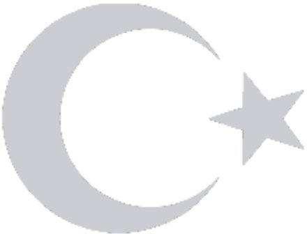 2X Auto Aufkleber Türkei Halbmond TÜRKIYE Car Sticker Turkey (ca. 11x10 cm, Silber)