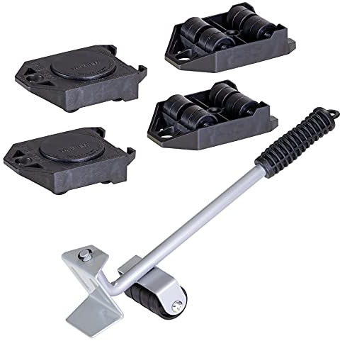 WAGNER moving dolly set MM 3113 I furniture lifter + 4 rollers I ideal for lifting and moving furniture during transport & moving I extremely resilient I load capacity 800 kg - 20311305