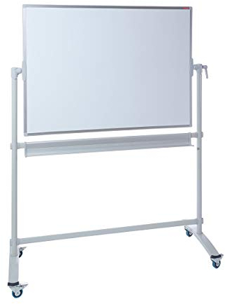 Dahle Basic Mobiles Whiteboard (100 x 150 cm Schreibfläche, magnetisch, mit Ablageschale) weiß-silber
