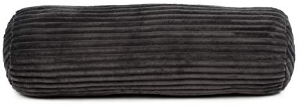 Gözze - Kuschelige Kissenrolle in Cord Optik, Ideal als Nackenstütze, 70 x 22 cm - Anthrazit