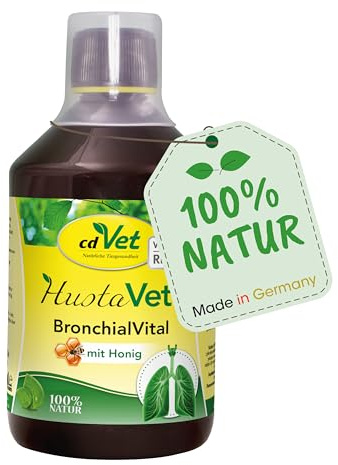 cdVet BronchialVital 500 ml – flüssiges Ergänzungsfuttermittel zur Unterstützung der Atemwege und Immunabwehr für Hunde und Katzen