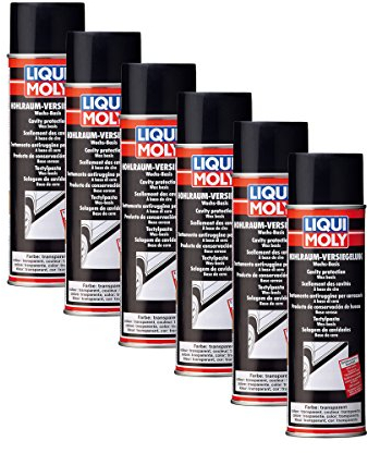 6x LIQUI MOLY 6115 Hohlraum-Versiegelung transparent (Spray) 500ml