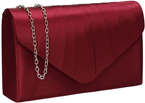 SwankySwans Damen-Clutch Chantel, burgunderfarben, Einheitsgröße