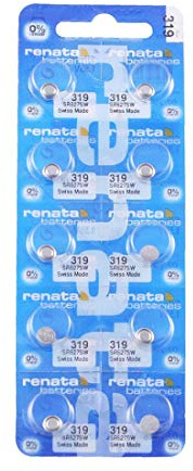 10 Renata Uhren Batterien: 319 (SR527SW)