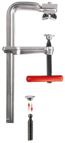 BESSEY KombiKlamp SG VAD | 300 mm Spannweite | 750 kg Spannkraft | Flexibles Spannen und Spreizen von runden, ovalen und winkligen Werkstücken mit wechselbaren Druckplatten