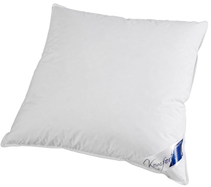 LINEA by böhmerwald - cosy - hochwertiges Kopfkissen balance, 80x80, 70% Federn Klasse 1, 30% kuschlige neue Daunen, Allergiker geeignet, waschbar bis 60°C, in Deutschland produziert