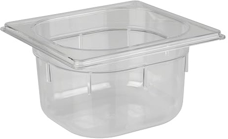 APS recipientes Gastronorm 1/6 100 mm de Profundidad, 1,5 L, 176 x 162 policarbonato de microondas y temperat ureig Nung a Partir de 40 °C hasta + 100 °C