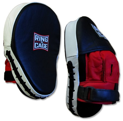 Leather Curved Punch Mitts for Boxing, Muay Thai, MMA, Kickboxing, Martial Arts