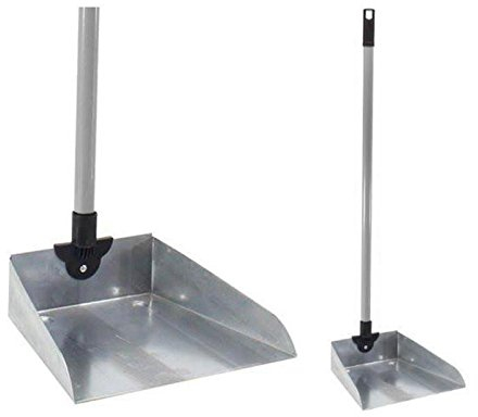 Recogedor metálico galvanizado con Palo de plástico Intercambiable