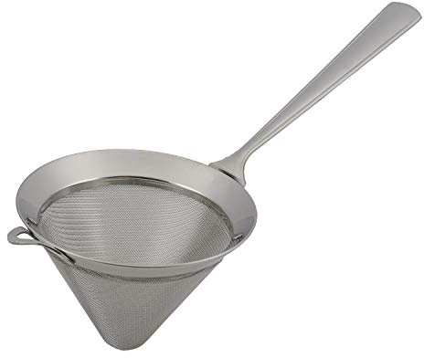 PIAZZA - Colino in Acciaio Inox Conico 14 Cm - Setaccio da Cucina a Cono Liquidi e Alimenti (Spremute, Frullati, Sughi, Salse, Creme, Farina, Pasta, Riso) Aggiungilo al tuo Set Utensili da Cucina