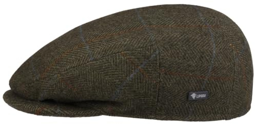 Lipodo Flatcap Schirmmütze Karomuster Made in Italy Damen und Herren Sommer Winter