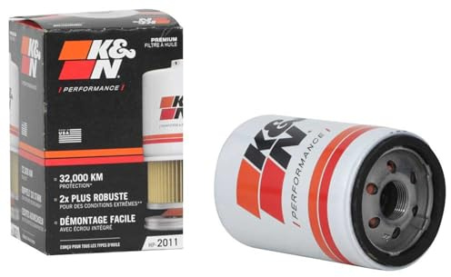 K&N Ölfilter - Patrone 76x121mm kompatibel mit Chevrolet, Ford, GMC, Buick, Lincoln, (HP-2011), Oil Filter-1 Pack Weiß | kompatibel mit Chevrolet, Ford, GMC, Buick, Lincoln (HP-2011)
