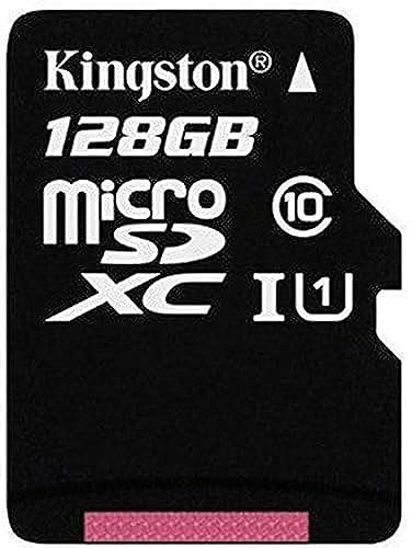 Kingston SDCX10/128GB Class 10, 128 GB Micro SDXC Memory Card with Adapter