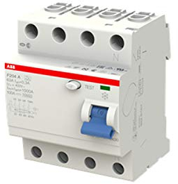 ABB F204A-63 / 0,3 interruttore di sicurezza RCD, 4 pole