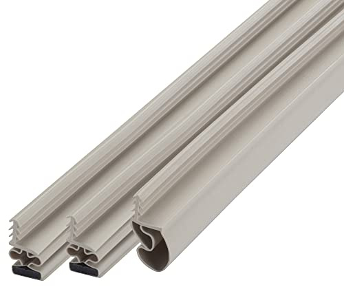 M-D Building Products 01610 Beige Vinyl with Magnetic Strip Top and Sides Door Seal Kit for Steel Doors