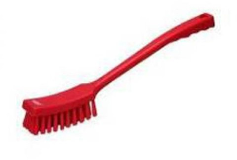 Vikan Handbürste 41 cm rot hart, langer Stiel