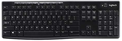 Logitech K270 Tastiera Wireless per Windows, 2,4 GHz Wireless, Layout Scandinavo QWERTY - Nero
