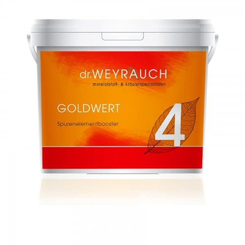 Dr. Weyrauch Nr. 4 Goldwert | 1 kg | Ergänzungsfuttermittel für Pferde | Mit Spurenelementen