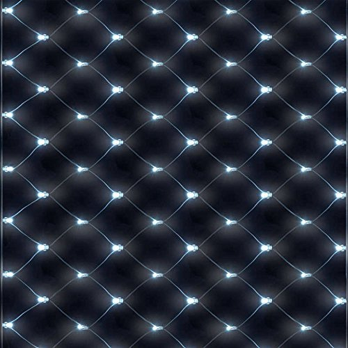 LightsGo Net Fairy Lights Outdoor Indoor LED Fairy Lights 320LEDs 3m*2m Cool White, 8/16H Timer, 8 Modes