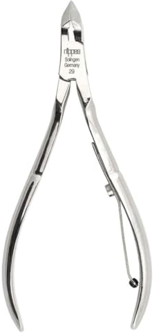 nippes Solingen Hautzange 10 cm | Präzise Nagelhautpflege und Ziegenbärtchen-Entfernung | Nagelhautentferner Premium-Qualität aus Solingen | Vernickelt