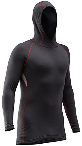 Pfanner Funktionsshirt mit Kapuze aus Merinowolle, Farbe:schwarz, Größe:L