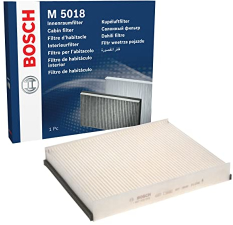 Bosch M5018 Standard Cabin Filter, Replacement Filter - Filters Pollen and Dust for Cleaner Air Inside the Vehicle