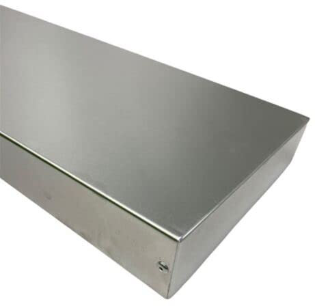 Mauerabdeckung Attika Endstück Aluminium Natur 1,5mm (klein)