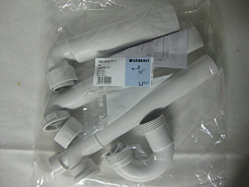 Geberit 152819111 Sifone per Lavello, Modello Risparmio di Spazio, Standard