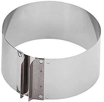 Original Kaiser Inspiration Tortenring 16,5 - 32 x 7 cm, mit Griffen, individuelle Größeneinstellung, extra hoher Rand, spülmaschinengeeignet