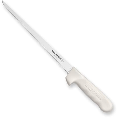 Dexter-Russell Sani-Safe S133-9-PCP 9 Narrow Fillet Knife with Polypropylene Handle, High Carbon Dexsteel, NSF Certified, Made in USA