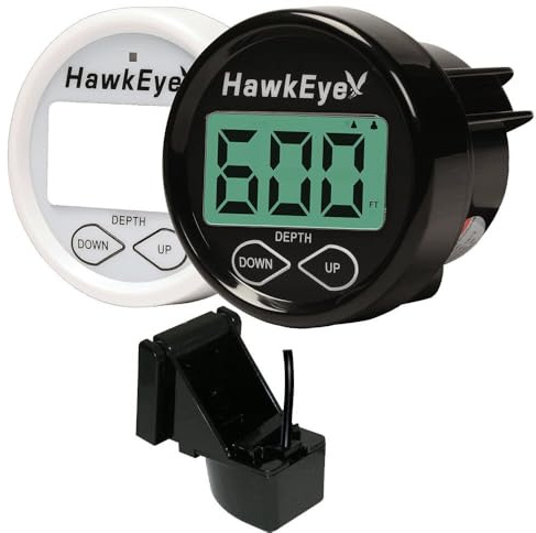 Hawkeye in Dash Depth Finder w/Air & Water Temperature - Transom Mount