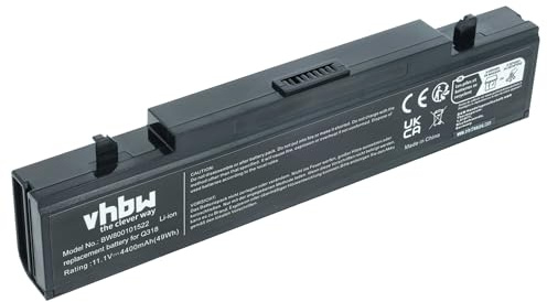 vhbw 1x Akku kompatibel mit Samsung NP-R519 | NP-R530, NP-R540, NP-RF510 Notebook (4400 mAh, 11,1 V, Li-Ion)