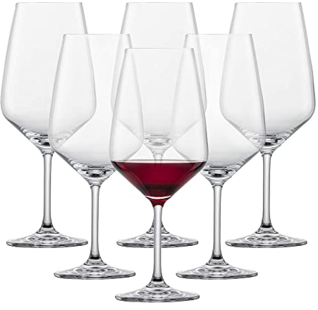 Schott Zwiesel 115672 Burdeos 130 - Copas de vino tinto (cristal, 9,5 x 9,5 x 23,7 cm, 6 unidades)