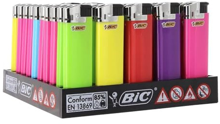 briquets bic Maxi électroniques Couleurs x 50