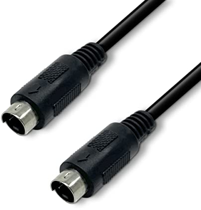 Waytex 22350-Cavo SVHS MDIN4, maschio/maschio, 5 m, colore: nero