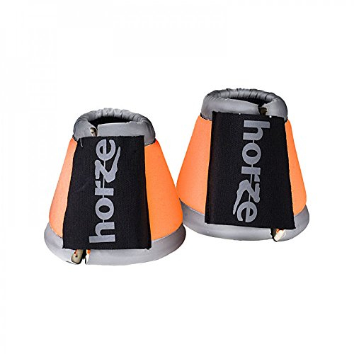 HORZE bZeen reflektierende Hufglocken, Orange, XL